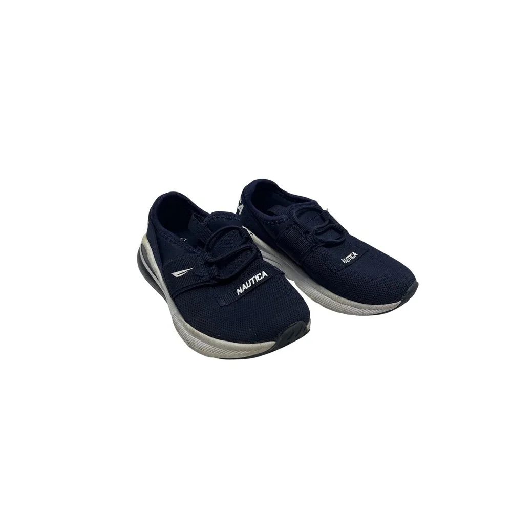 Nautica‎ Neave Sport Tera Shoes Kids Size 10 Navy Mesh Slip On Comfort Sneakers